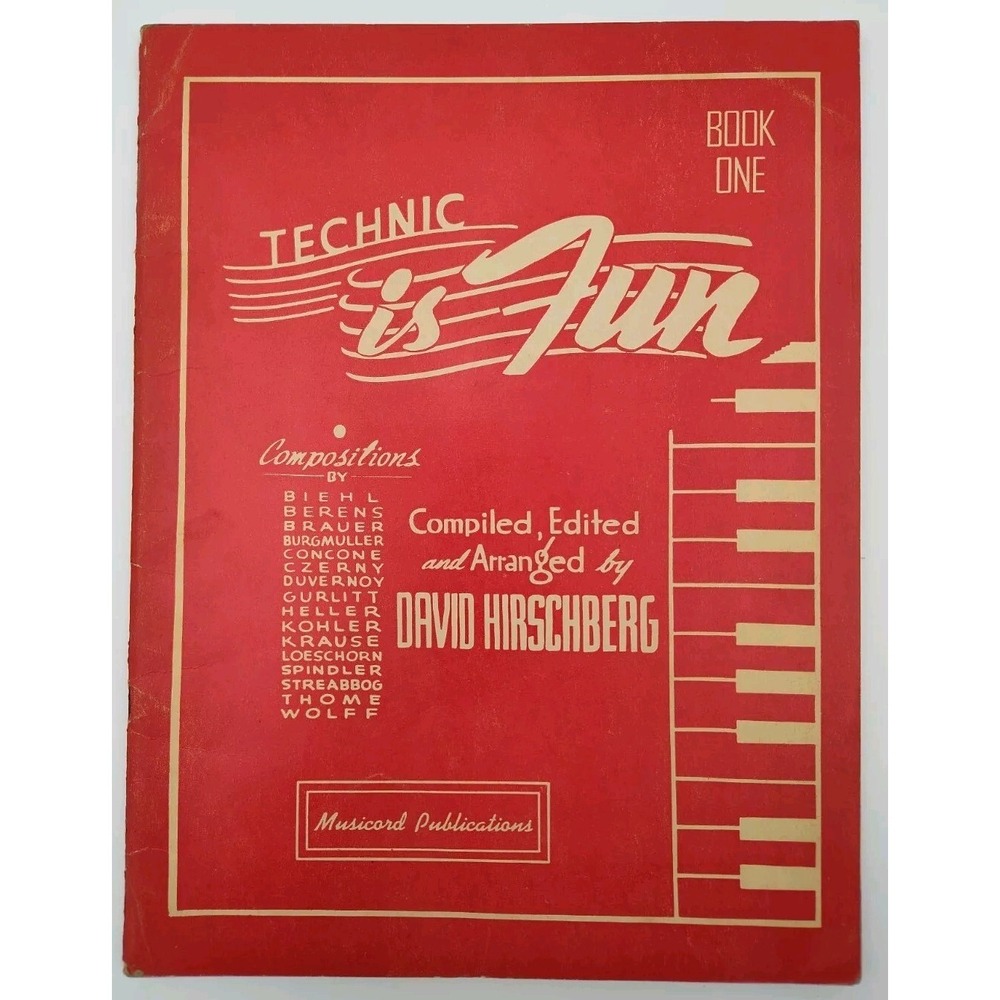 Children's Piano Book Technic is Fun Book Two Hirschberg 1943 📸SEE PICS📸